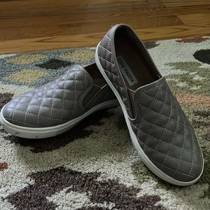 Steve Madden quilted slip on sneakers